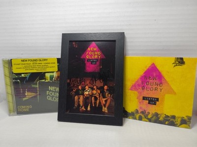 New Found Glory - Autographed Postcard - Listen Up! - Coming Home Promo CD