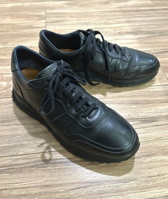Pellettieri Di Parma Mens Sz 9 Italy Lux Black Leather Sneaker Shoes $637