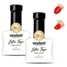 Liquid Latex for Nails 15Ml, Fast Drying Barrier Protector Peel Off Latex Tap...