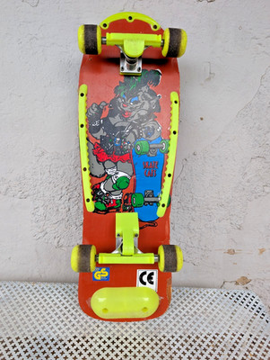 Vintage Oldschool Skateboard Neon 80s Retro Deck Skate Cats 80er