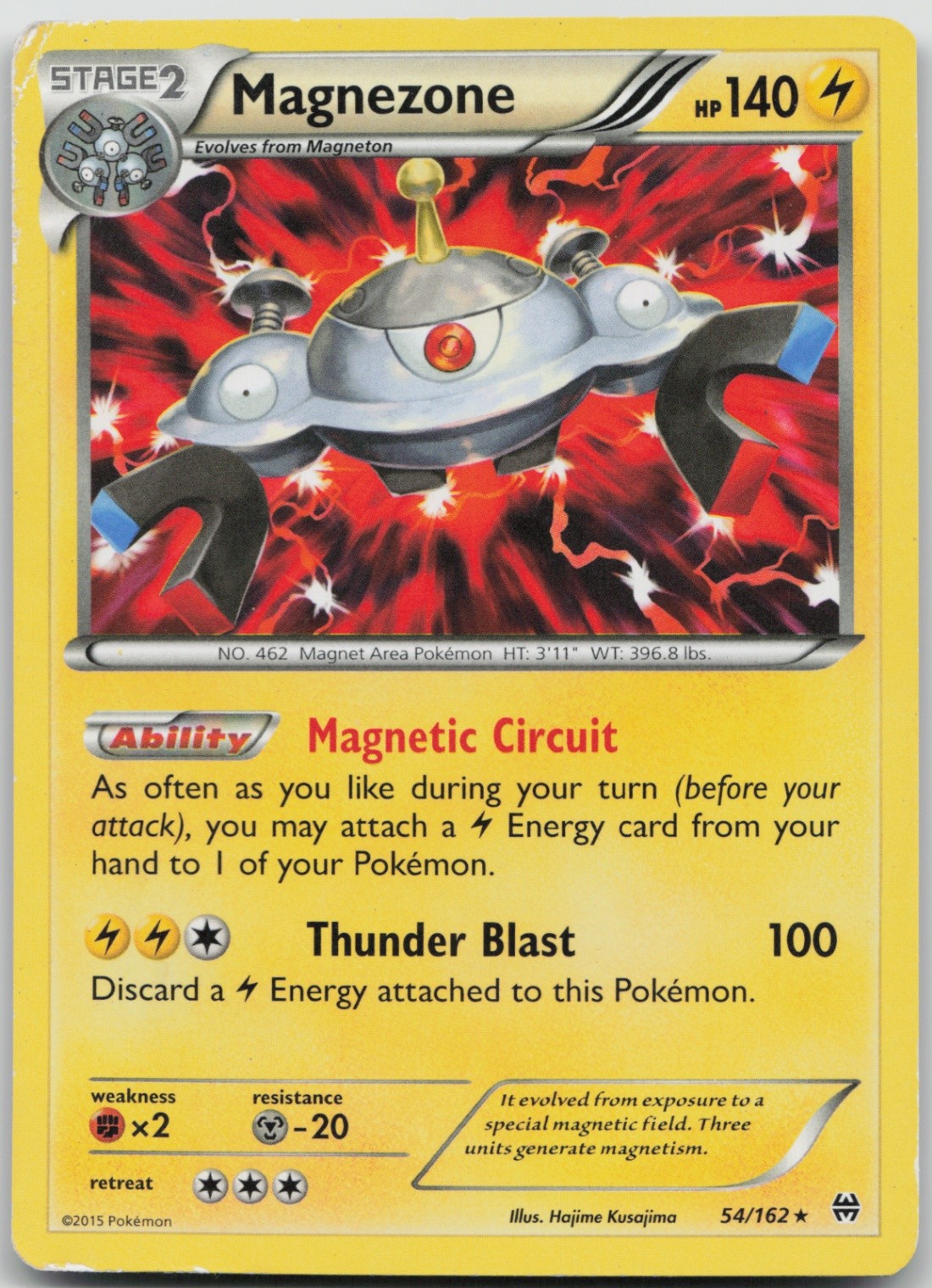 Magnezone - 54/162 (XY BREAKthrough) 054/162 Rare Deck Exclusives LP Normal