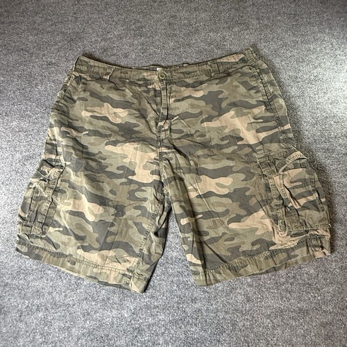 G&M Camo Rugged & Washed Out Shorts Herren Größe 46 Outdoor Cargo