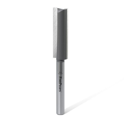 Straight Router Bits 1/4 Inch Shank Double Flute, 3/8 Inch Cutting Diameter, ...