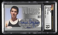 2004 Sage Basketball Authentic Silver Sasha Vujacic CSG 10 Gem Mint Auto 00e2