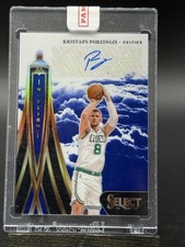 Kristaps Porzingis 2024-25 Select In Flight Signatures Blue Prizm Auto /49