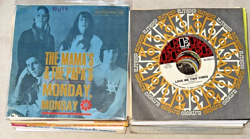 41 1960s Psych Rock 7" 45 rpm Record Lot Doors Hendrix Stones The Who Jefferson