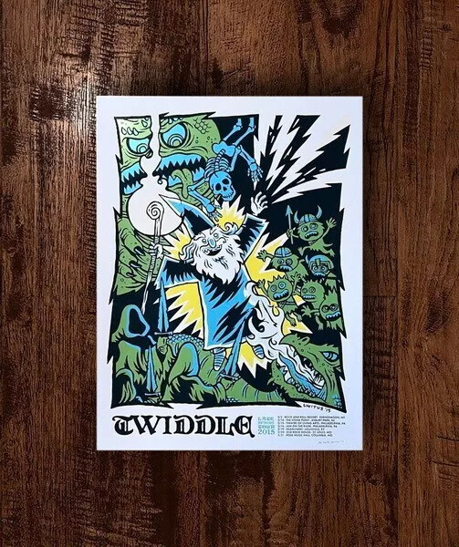 Twiddle Original US Spring May 2015 Official Tour Event Ltd Concert Poster