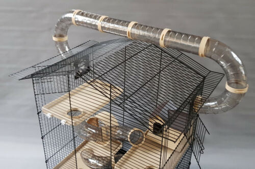 Extra großer Hamsterkäfig kleine Rattenmauskäfige mit Zubehör und Wasserflasche - Bild 5 von 12