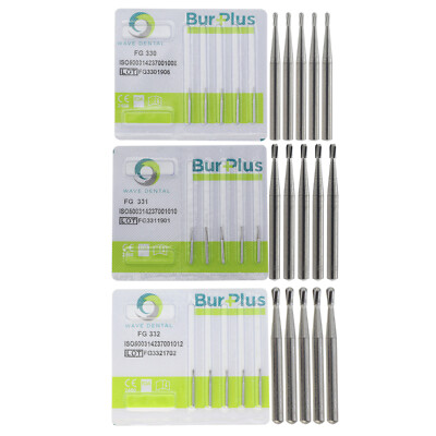 Wave Dental Pear Carbide Bur High Speed Drill 330 331 332 FG Prima Friction Grip