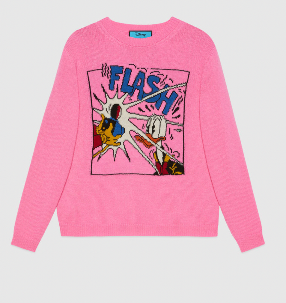 Disney gucci L22320 Womens Pink Wool Disney Print Sweater Size S