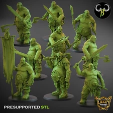 Hunger Sons Duel Weapons | Ogre | 3D Printed Miniature | Clay Beast Creation |