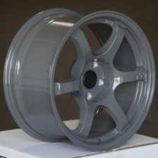 4 CIRCUIT CSF1 17x9 5x114.3 +20  BATTLESHIP GREY WHEELS DRIFT FITS 240SX G35 ...