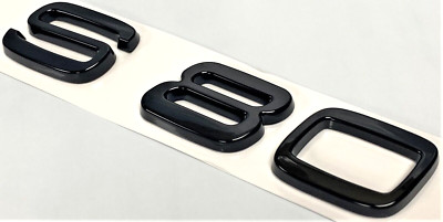 BLACK S80 FIT VOLVO S80 REAR TRUNK NAMEPLATE EMBLEM BADGE LETTERS NUMBER