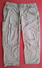 Carhartt B151-DKH Original Dungaree Fit Canvas Work Pants W36 L30 Distressed