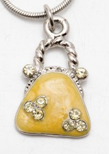 Children Girls Crystal Purse Fashion Pendant Necklace