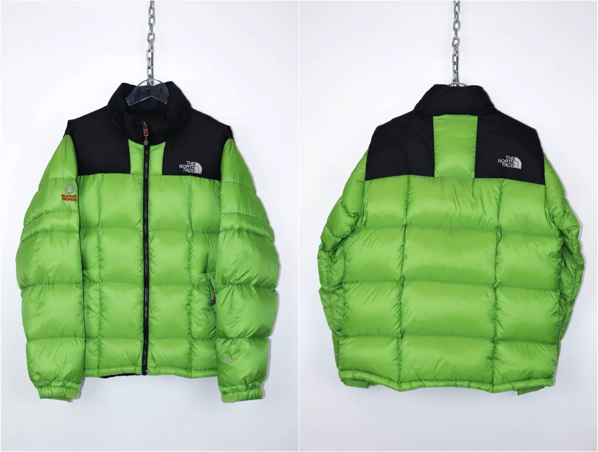 The North Face Summit Series Vintage Pertex Green Nylon 800 Down Puffer  Jacket M