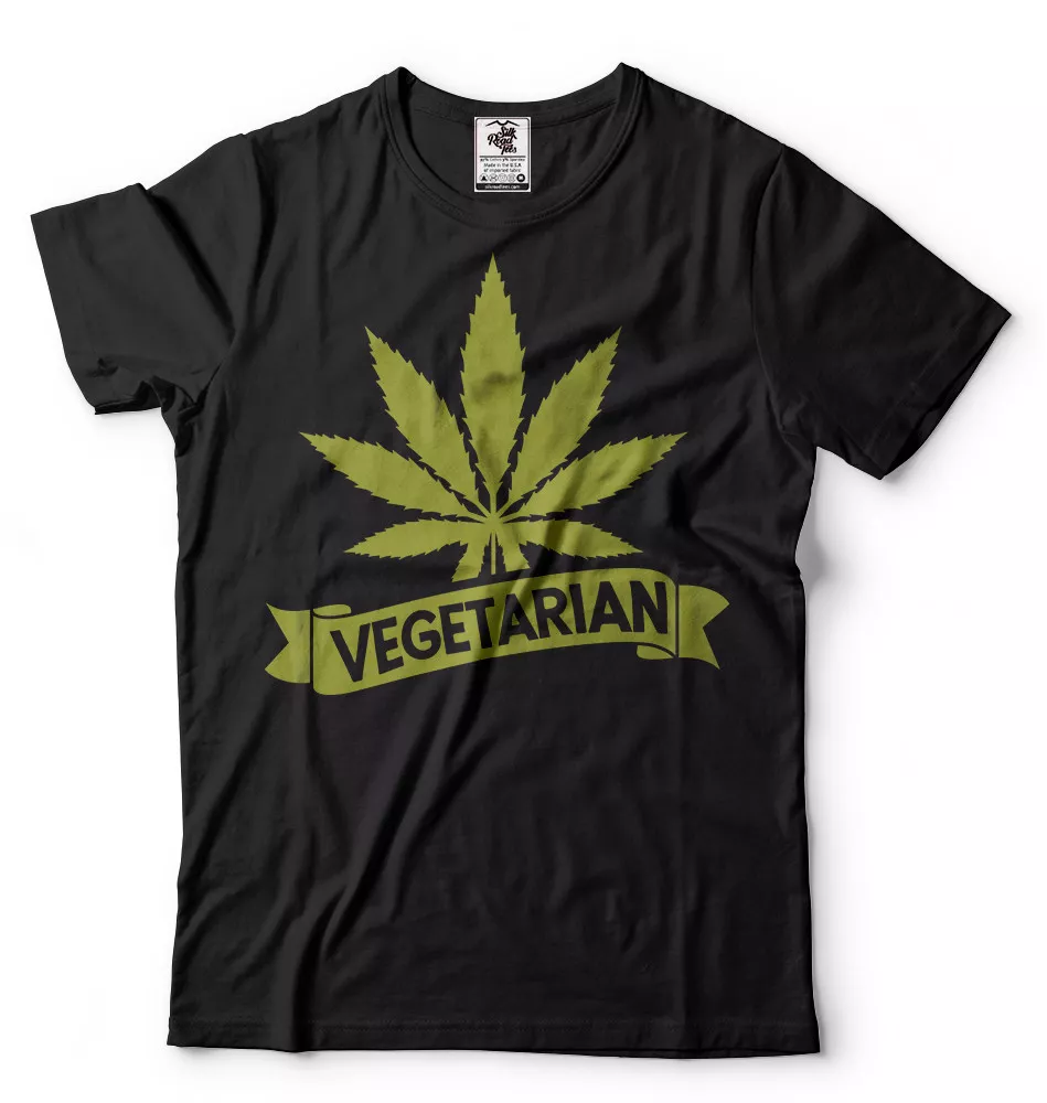 Vegetarian tshirt THC Weed Cannabis T-shirt Funny Marijuana Shirt Vegan Weed Tee Vegetarian tshirt THC Weed Cannabis T-shirt Funny Marijuana Shirt Vegan Weed Tee