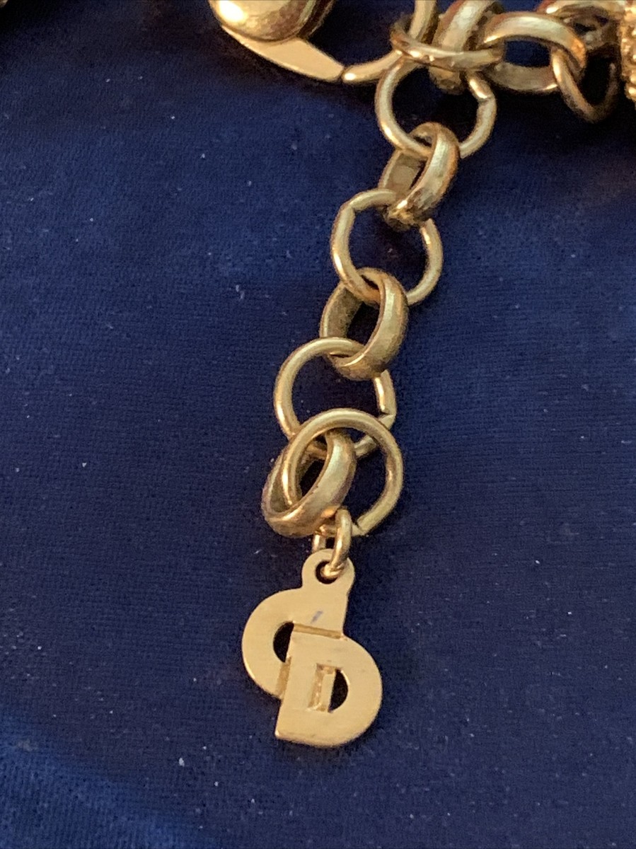 アクセサリー Vintage Christian Dior Circle Necklace Authentic Dior Vintage Circle Logo Necklace — LUXE Reworked