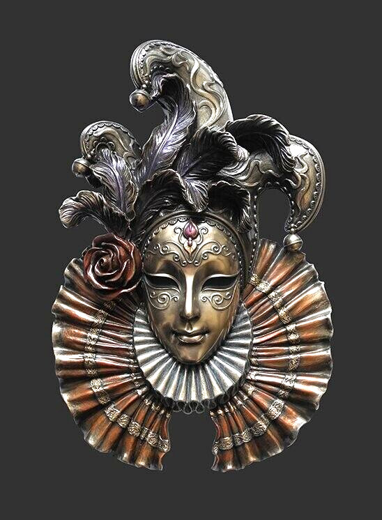 Figurine masque Carnaval de Venise statuette décoration luxe WU75091
