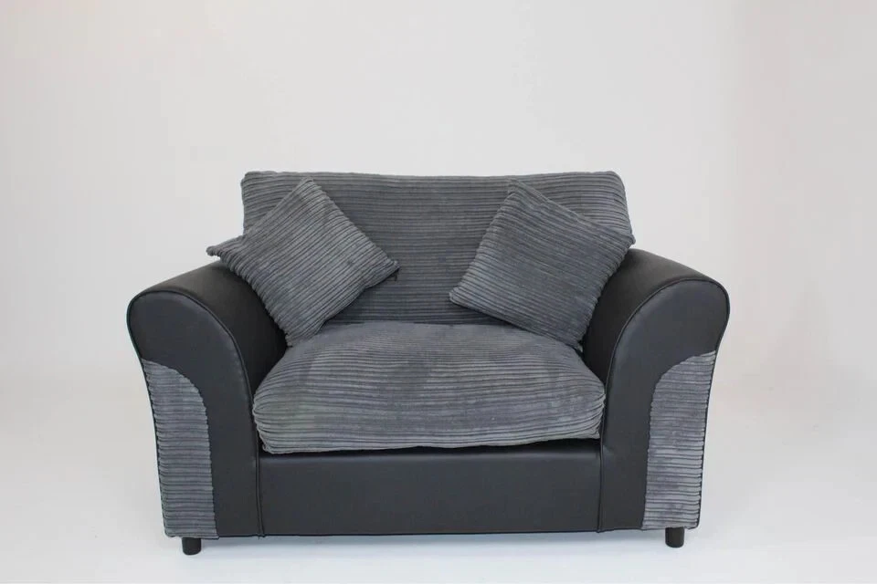 Argos Home Harry Fabric Cuddle Chair Charcoal RRP 350 eBay