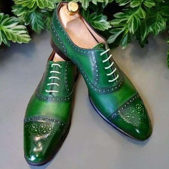 slim fit dress slacks Olive Green Bageecha Brogues for Women main image 1