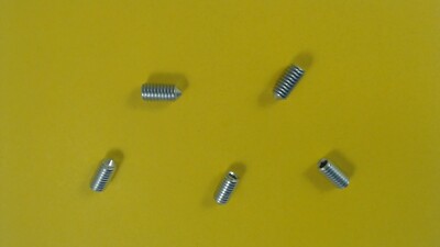5X Gewindestifte M6x12 Innen6kt Spitze DIN 914 ISO 4027 Madenschrauben verzinkt