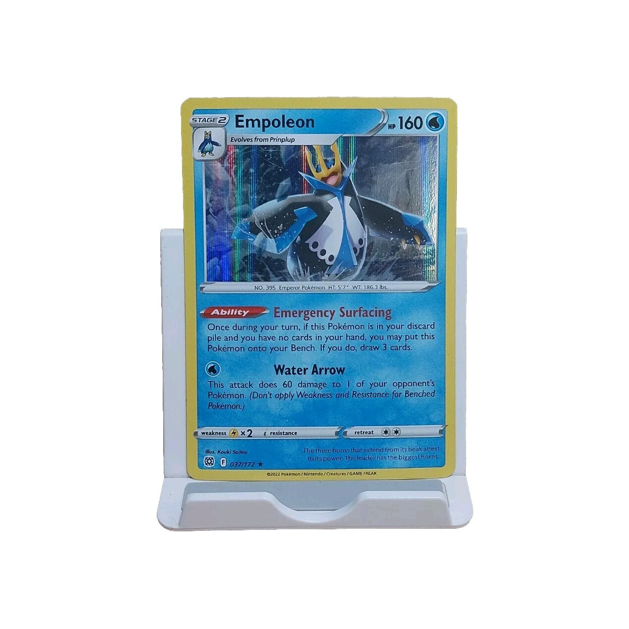 Empoleon 037/172 Holo Rare Brilliant Stars Pokemon TCG Card