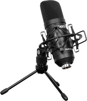 Studio XLR Condenser Microphone Set (Incl. Shockmount, Table Stand, 2,5 M XLR Ca