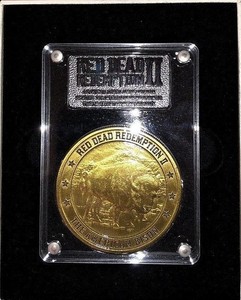 Details About Red Dead Redemption 2 Challenge Coin Collectors Box Sealed American Bison