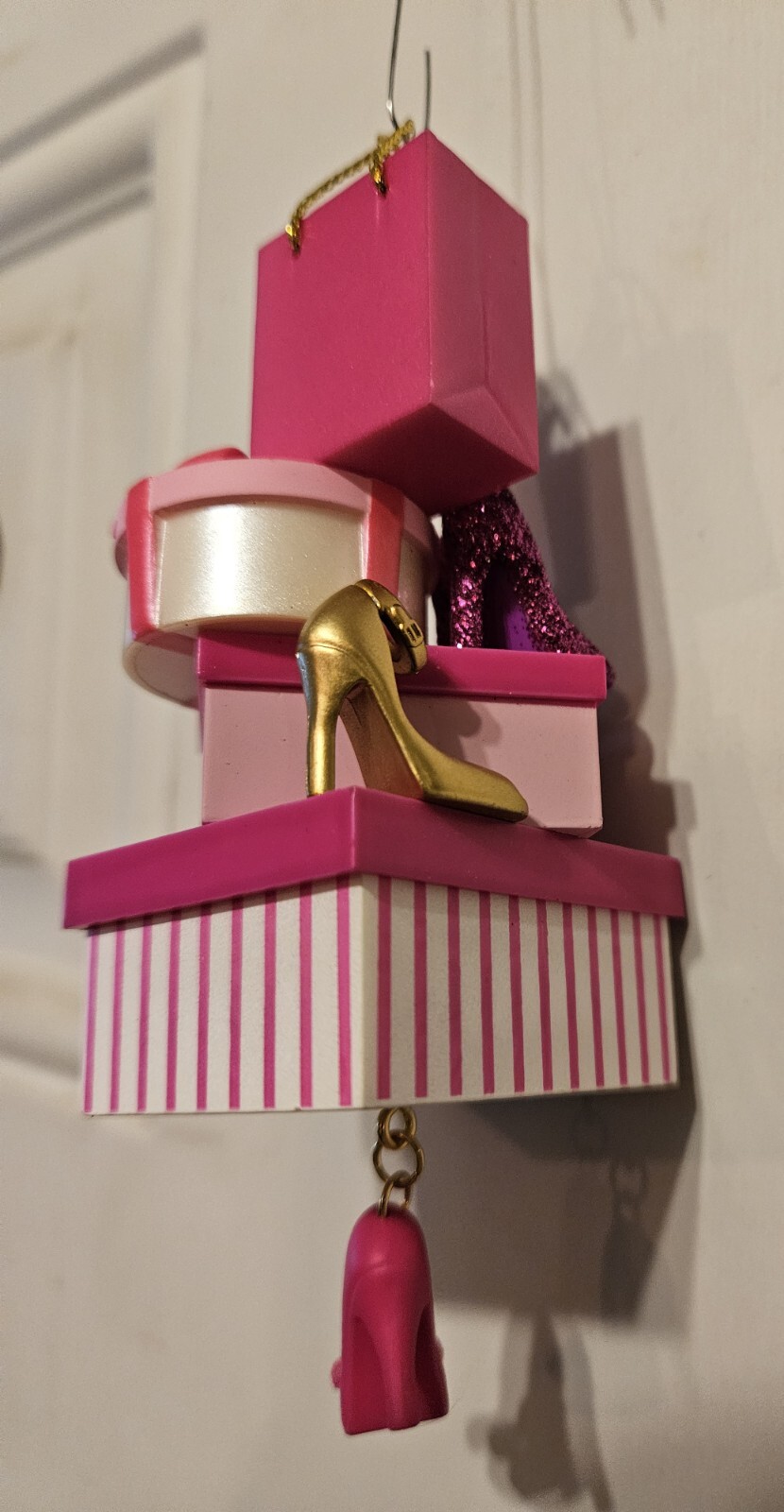 Hallmark Keepsake Ornament Barbie Spotlight on Shoes 2011 Shoe Boxes Pink eBay