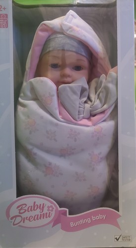 DREAM COLLECTION My Dream Baby 13" Bunting Baby Doll - Picture 2 of 4