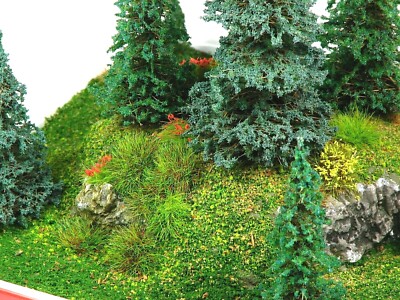 15 PINE & BLUE SPRUCE: 1 1.5 & 2 Model Trees 11mm 15mm 28mm, N & HO