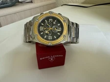 Swiss Legend Men's 40025P-55 Throttle Chronograph   Black Dial Watch