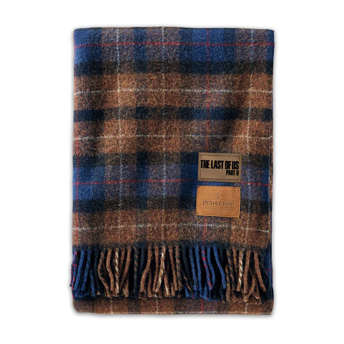 The Last of Us Part II Playstation Gear Pendleton Orange and Blue Throw  Blanket