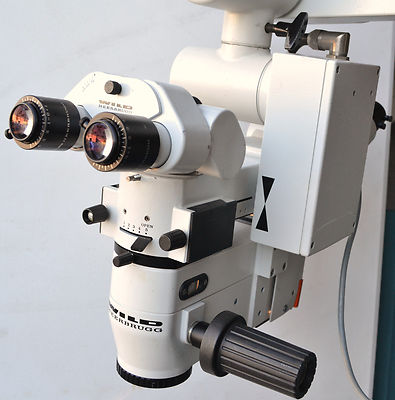 Leica Wild M691 MEL48 Surgical Microscope With Dual Binoculars