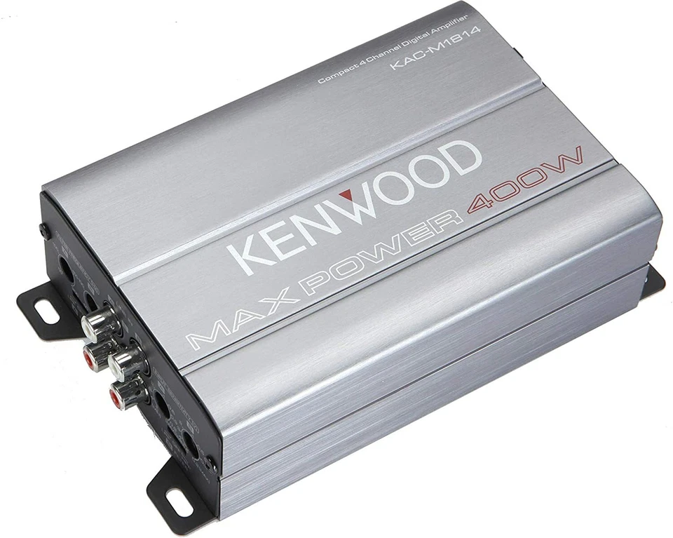 Kenwood KAC-M1814 4 Canales 400W Clase D Amplificador Compacto Coche Marino Nuevo Foto 2 de 4