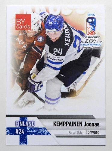 2015 BY cartas IIHF Campeonato Mundial Equipo Finlandia Elige una tarjeta de jugador - Imagen 15 de 26