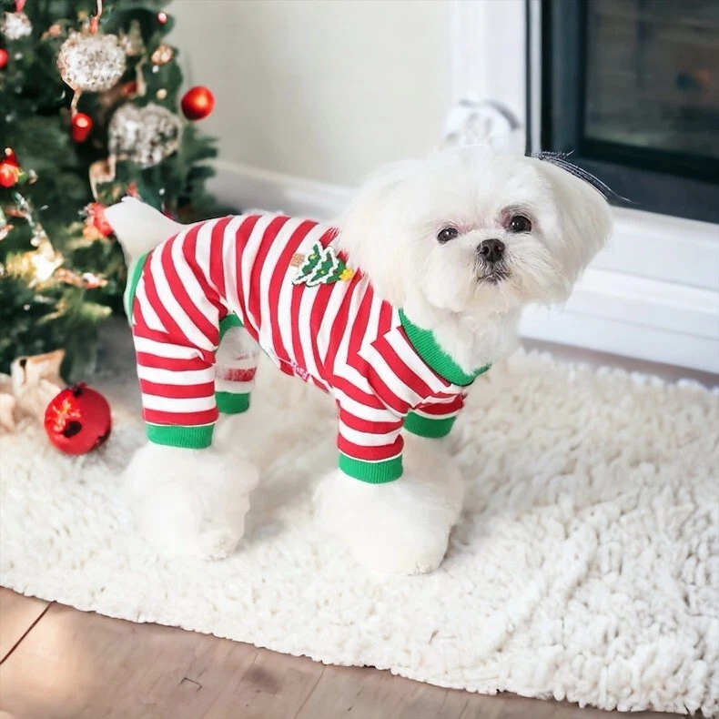 Top de Navidad para mascotas / Pijama para mascotas / Regalo de Navidad para perro / Supawmarket Foto 3 de 4