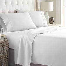 White Bedding Set Select Item 1000 TC Egyptian Cotton Solid US Sizes