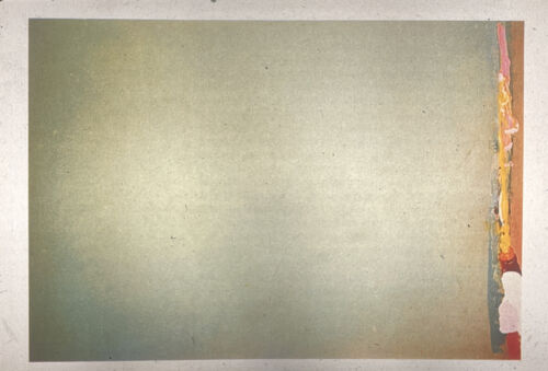 Diapositive artistique 35 mm Jules Olitski « Green Goes ». Champ de couleur expressionnisme abstrait - Photo 1 sur 4