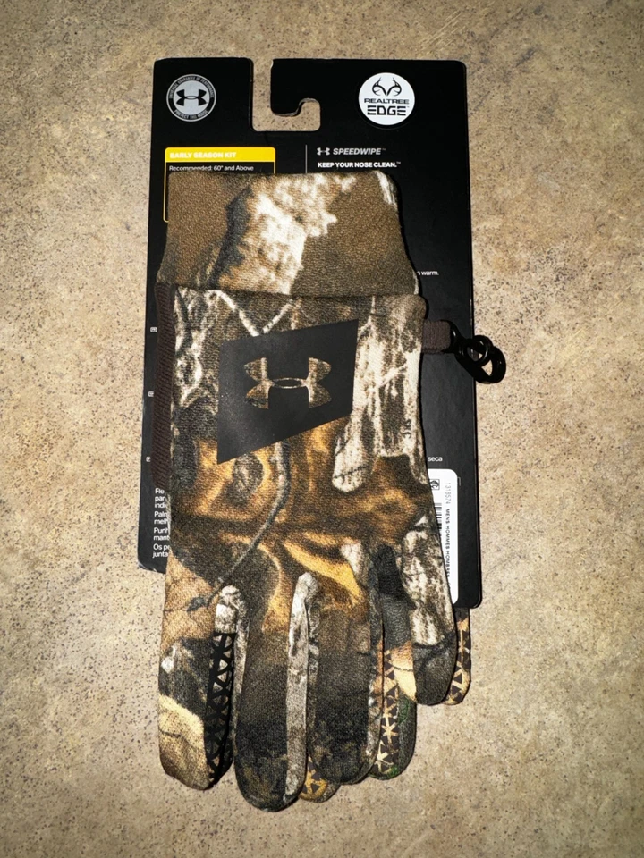 Under Armour Gloves Mens Small Realtree Camo ColdGear Fleece Early Season NWT - Image 3 of 4
