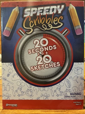 New - Pressman Toy Speedy Scribbles - Ages 8+ | 4-8 players