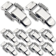 Draw Latch Toggle Catch 2-1/4" Stainless Steel Spring Load Clamp, 10 Pack