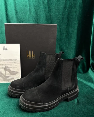 Bottes femme BILLI BI C1003 EU 37 cheville plateforme daim noir bout rond tou... - Photo 1/4