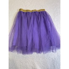 Disney Princess Girls Purple Tutu Skirt Gold Glitter Waistband 7-8 91K3892PR