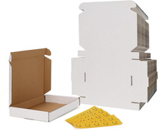 7X5X1 Shipping Boxes Set of 50, White Small Corrugated Cardboard Box, Mailer Box