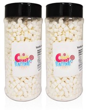 Vanilla Mini Marshmallows 2.6 Oz Jar Dehydrated Bits For Hot Cocoa Topping