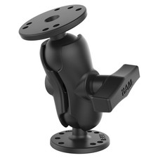 RAM-101U-B RAM Universal Double Ball Mount with Two Roun...