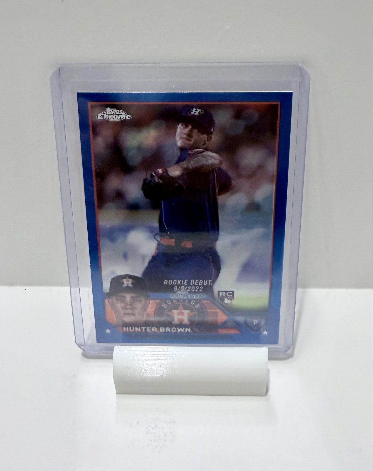 2023 Topps Chrome Update Debut Hunter Brown #USC163 Blue Refractor /150 (RC)