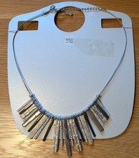 M&S Silver Mix Necklace Costume Jewellery  Great Condition Necklace Great Gift